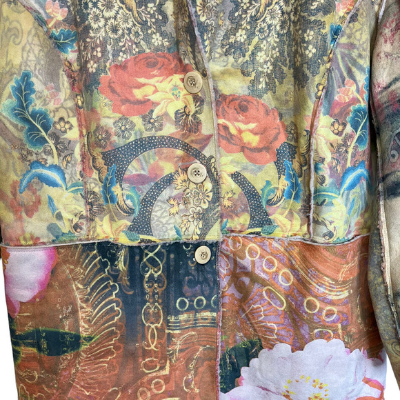 Alberto Makali XL NWT Boho Patchwork Coat - Picture 3 of 9